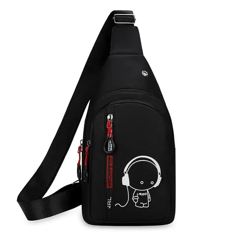 2024 Men's Casual Chest Bag - Fashionable Shoulder and Hand Crossbody, Ideal for Cycling and Everyday Use