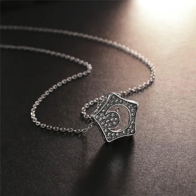 Korean Drama-Inspired Necklace: Star & Moon Pendant, Perfect for Boys Over Flowers Fan