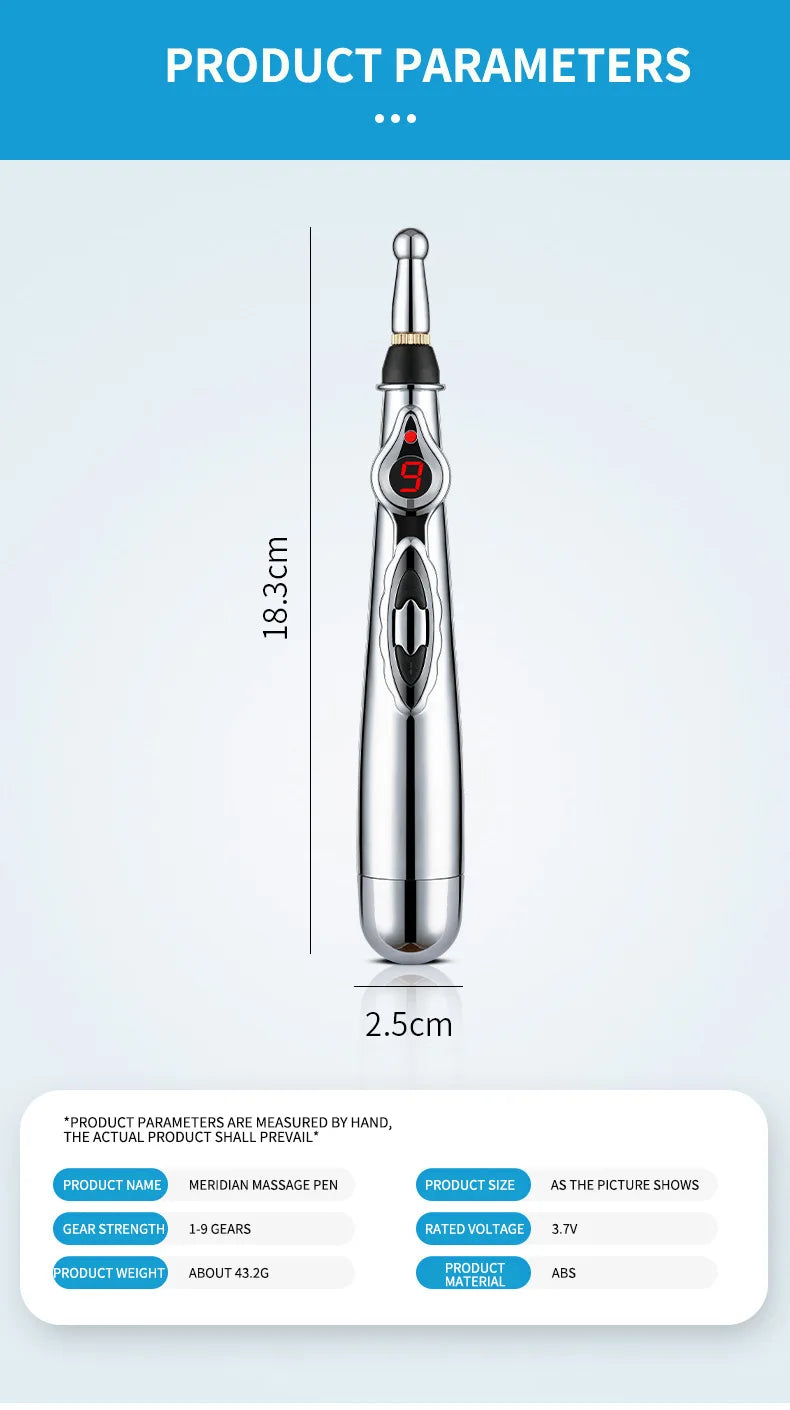 Electronic Acupuncture Meridian Pen - Energy Massage for Acupressure Points