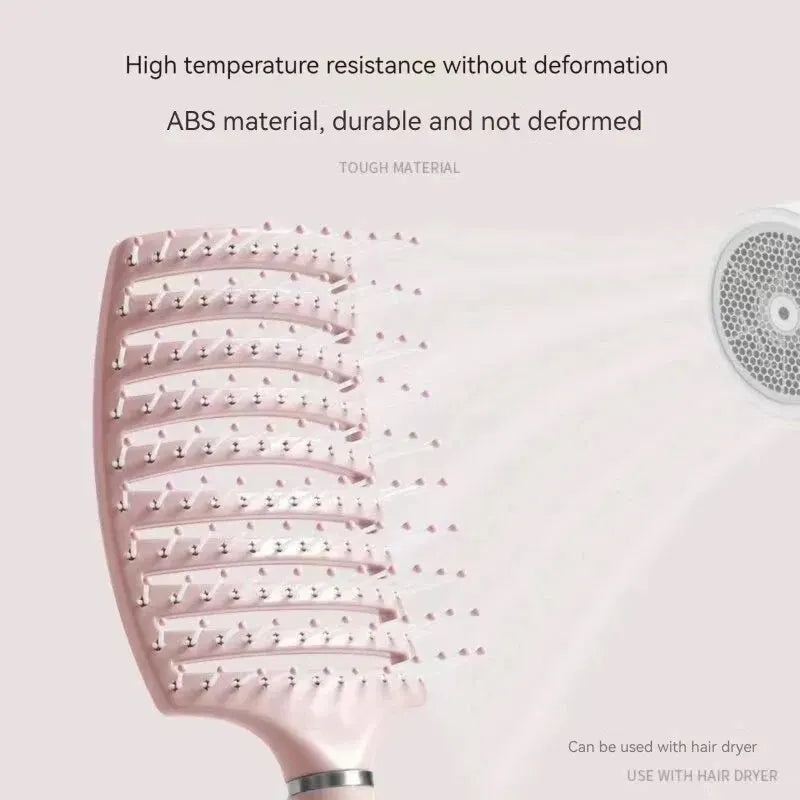 Anti-Hair Loss Cushion Brush - Gentle Detangler & Massager for All Hair Types