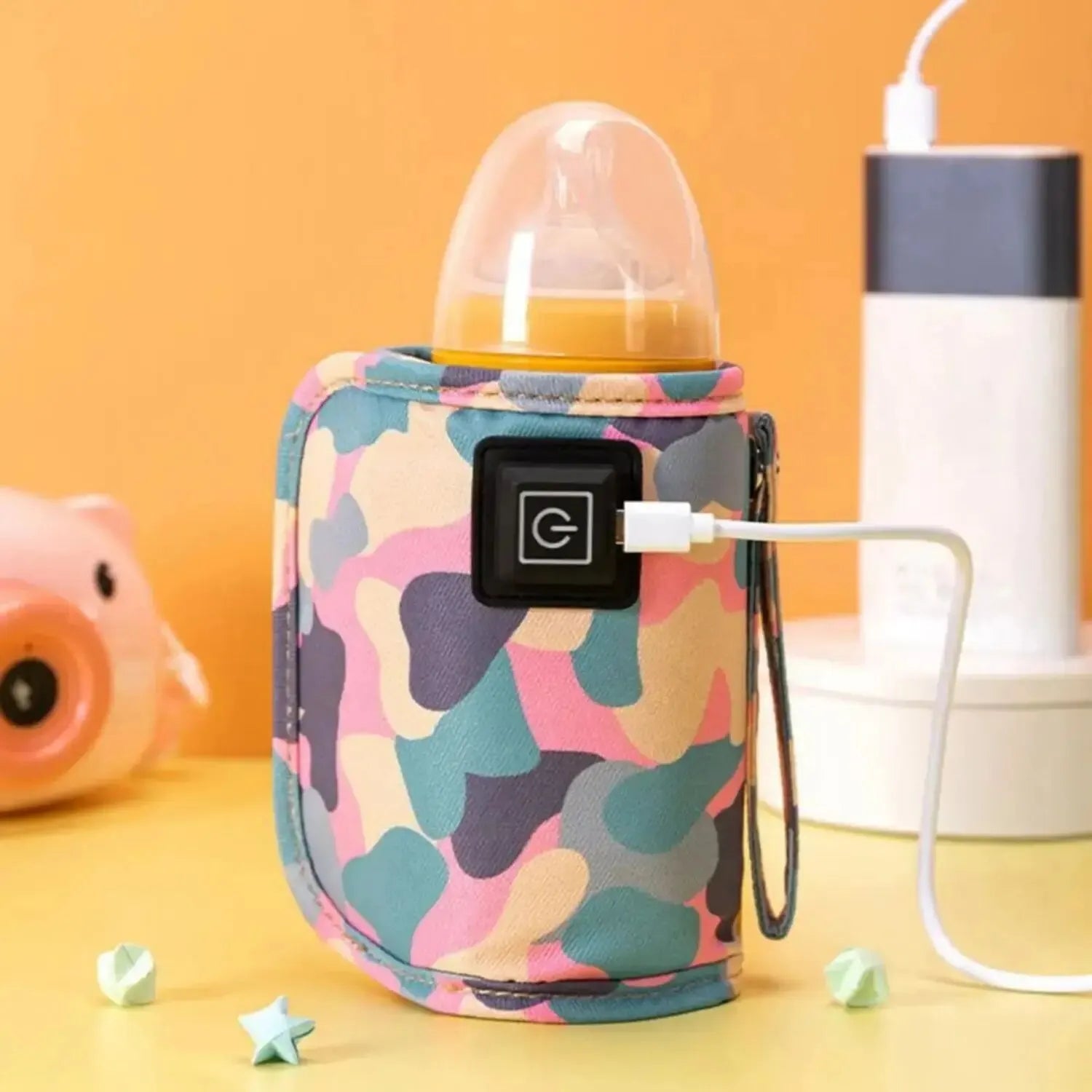 USB Bottle Warmer - Insulated Bag for Milk & Water, Ideal for Travel & Outdoor Use