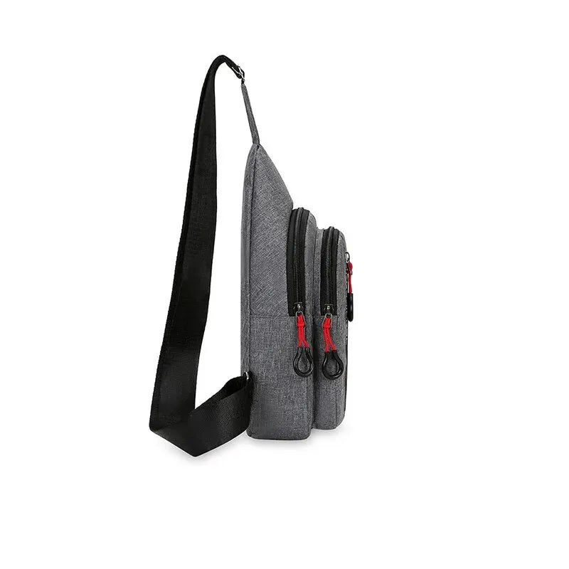 2024 Men's Casual Chest Bag - Fashionable Shoulder and Hand Crossbody, Ideal for Cycling and Everyday Use