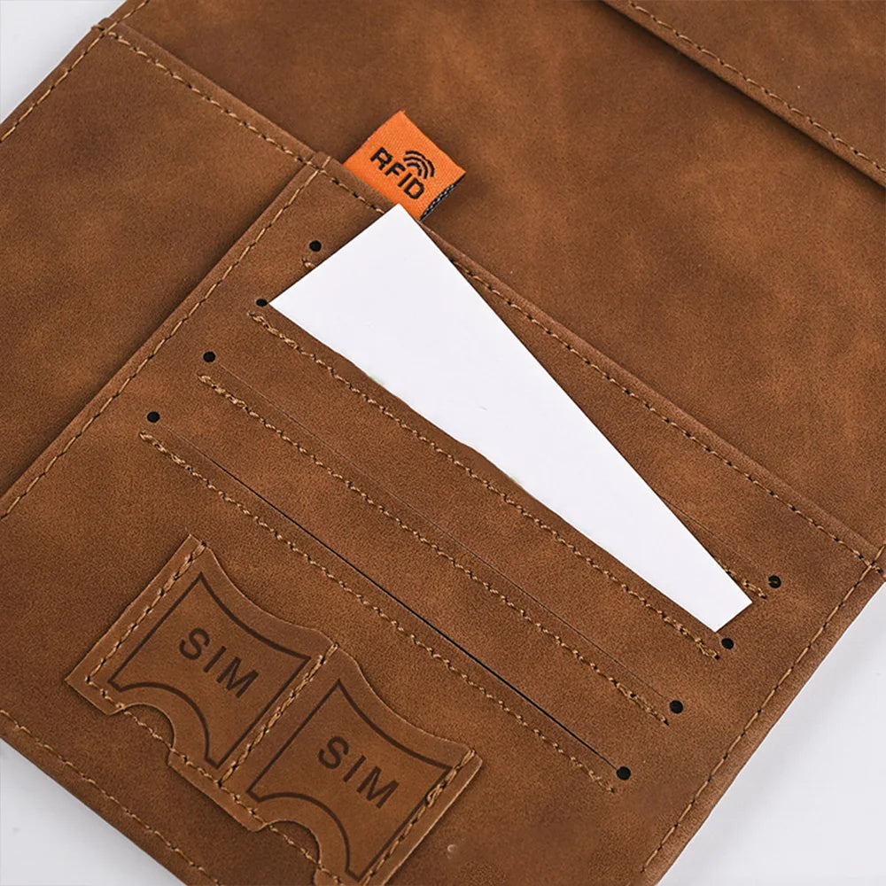 Strap Passport Bag - Holder for Passport, Cards, Travel Wallet, and Tickets