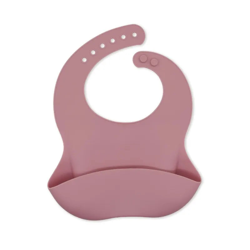 Adjustable Silicone Baby Bib - Waterproof Animal Print, Soft & Easy Clean