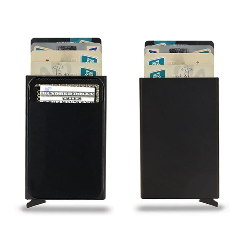 Slim Aluminum Wallet | RFID Blocking | Automatic Pop-Up Design | Compact-Durable