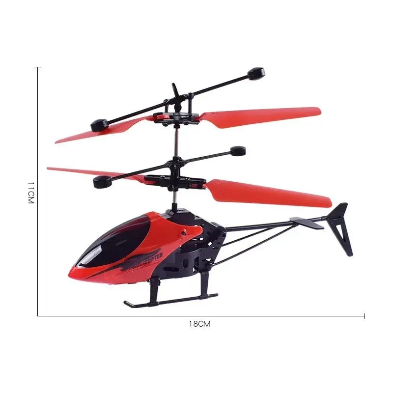 Rechargeable Mini RC Drone - Safe, Fall-Resistant Remote-Control Helicopter for Kids.