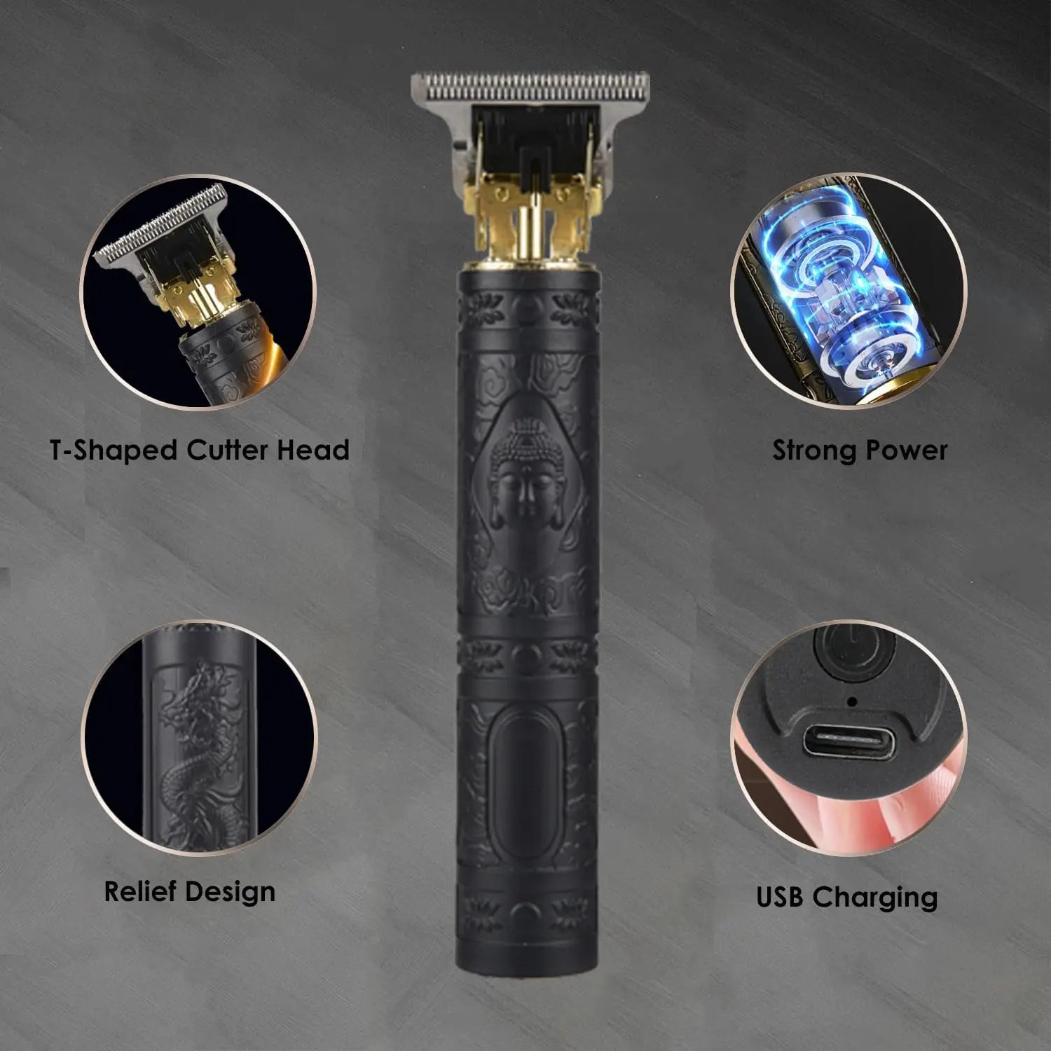 Professional Hair Clipper & Trimmer | Ideal for Home & Salon Use | Versatile & Powerful