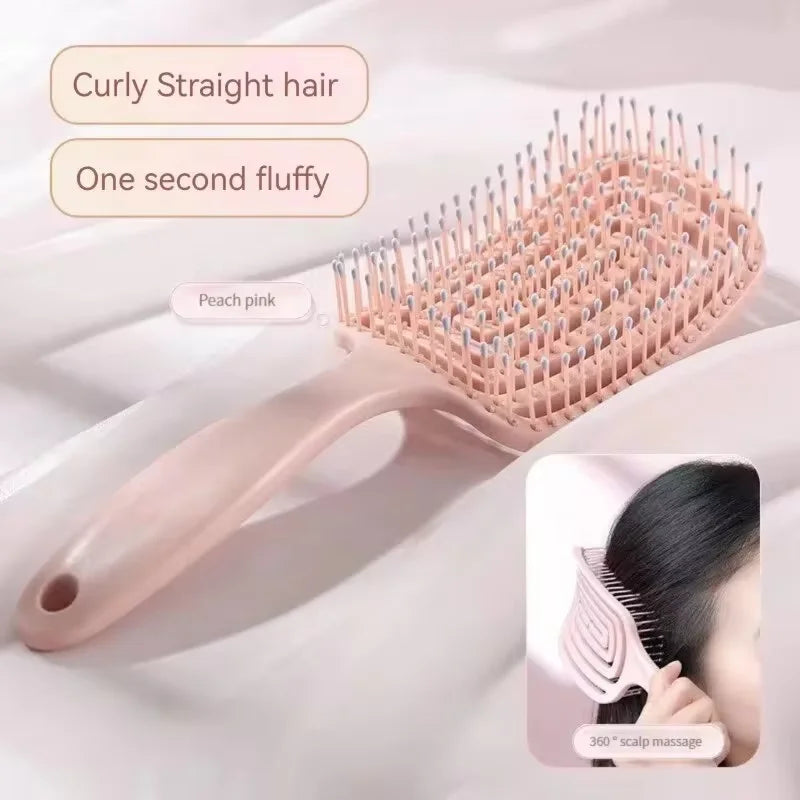 Anti-Hair Loss Cushion Brush - Gentle Detangler & Massager for All Hair Types