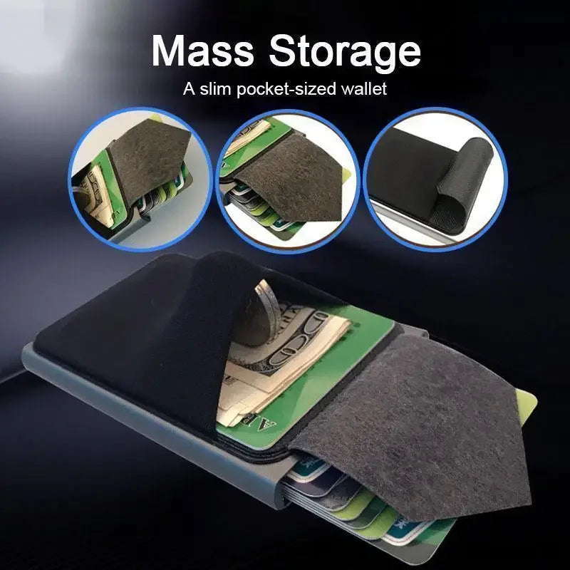 Slim Aluminum Wallet | RFID Blocking | Automatic Pop-Up Design | Compact-Durable