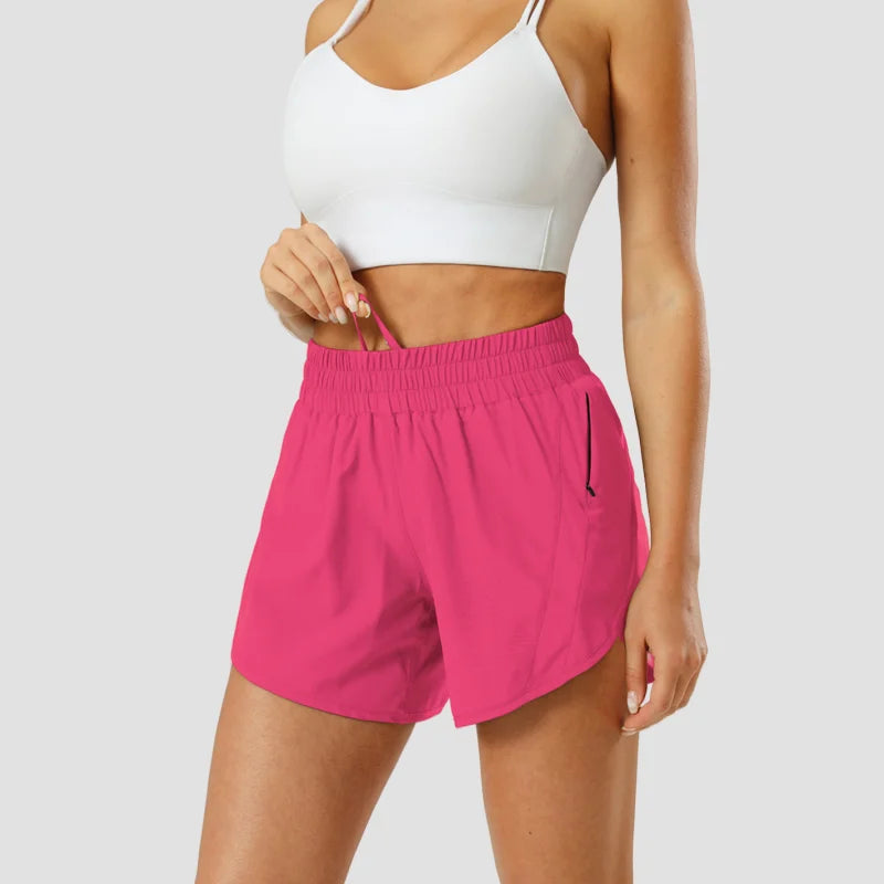 High-Waisted Yoga Shorts | Loose Fit | Side Pockets | Perfect for Workout