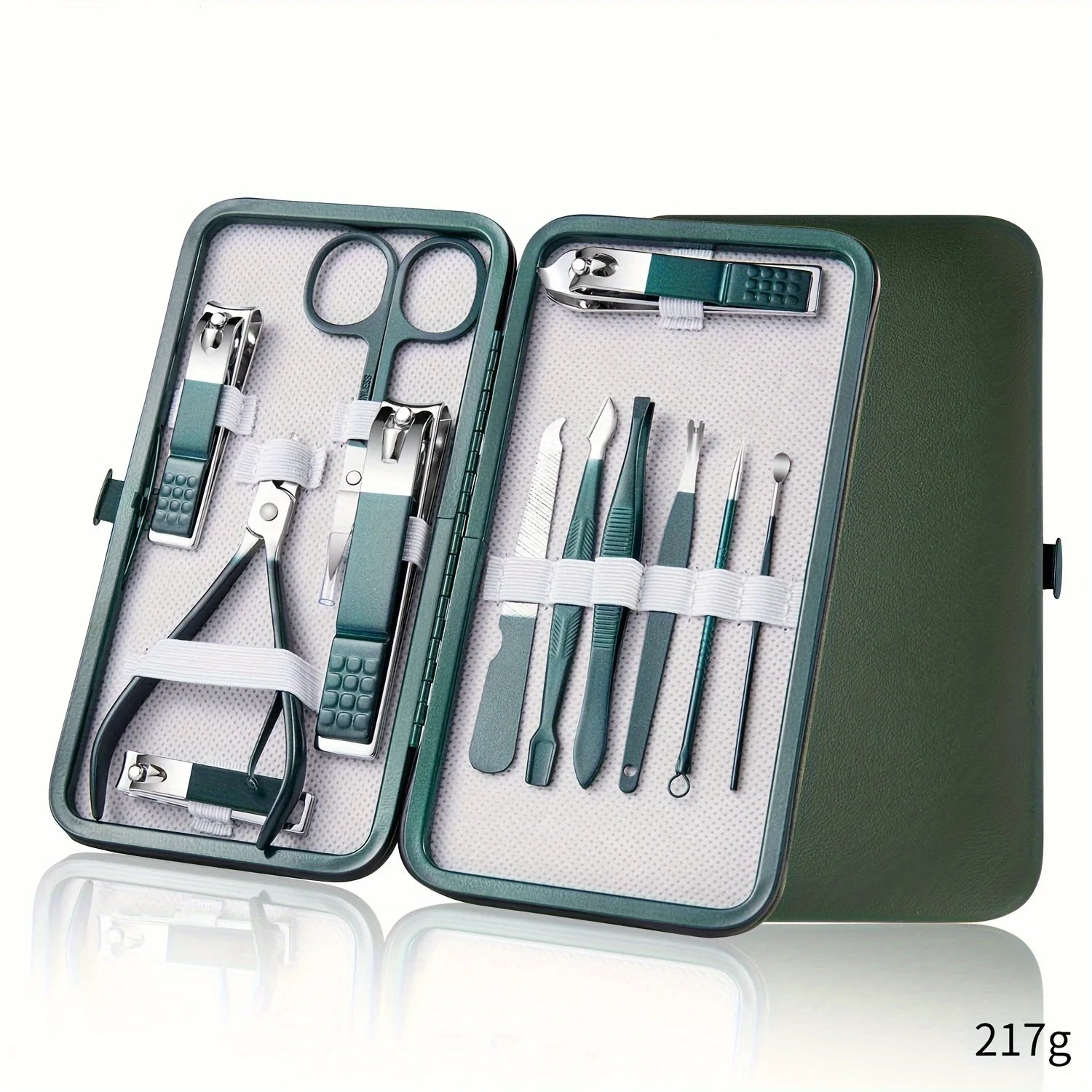 Professional Manicure & Pedicure Set - 7-18 Pieces, Stainless Steel, Travel Case.