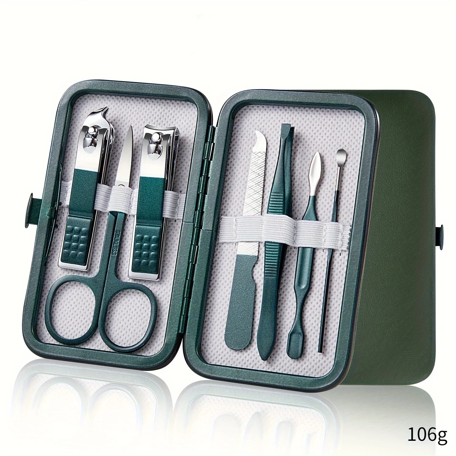 Professional Manicure & Pedicure Set - 7-18 Pieces, Stainless Steel, Travel Case.