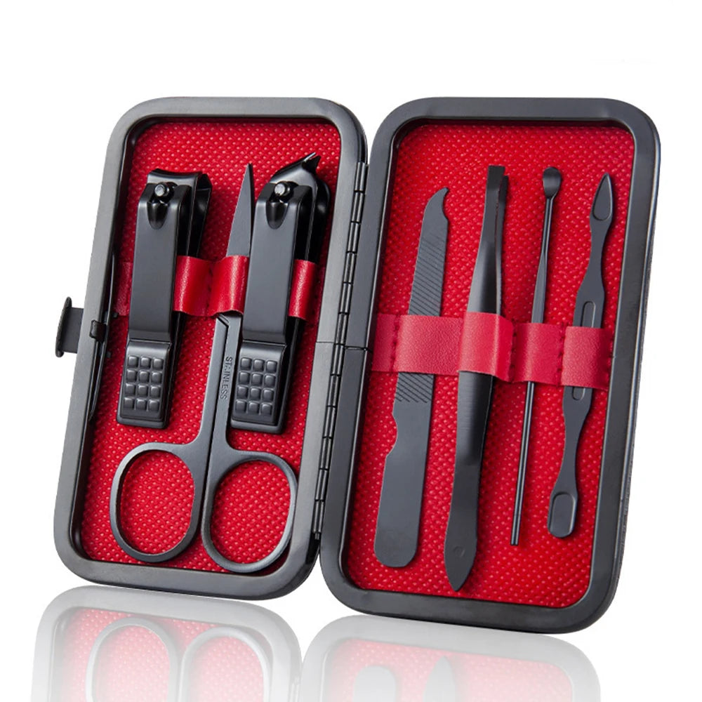 7-Piece Manicure Set | Stainless Steel | Elegant Design | Perfect for Home Use