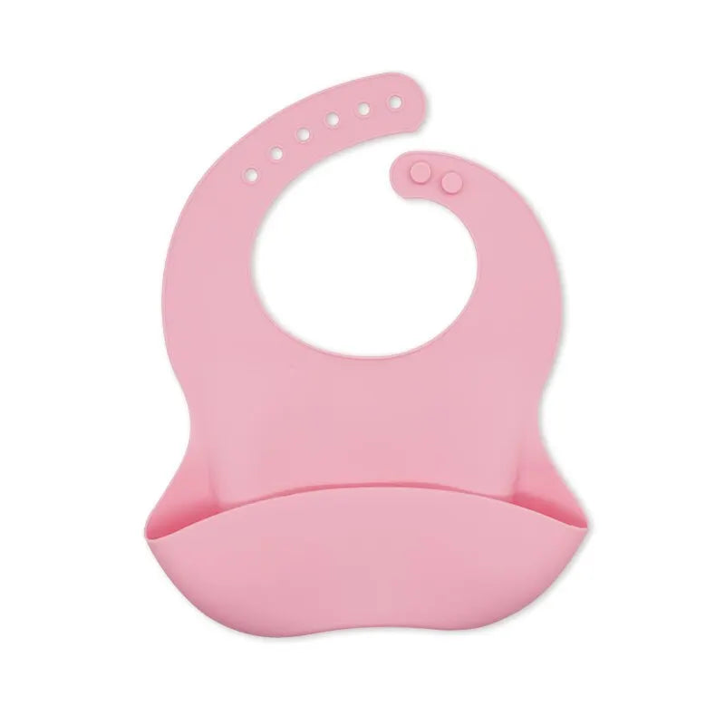 Adjustable Silicone Baby Bib - Waterproof Animal Print, Soft & Easy Clean
