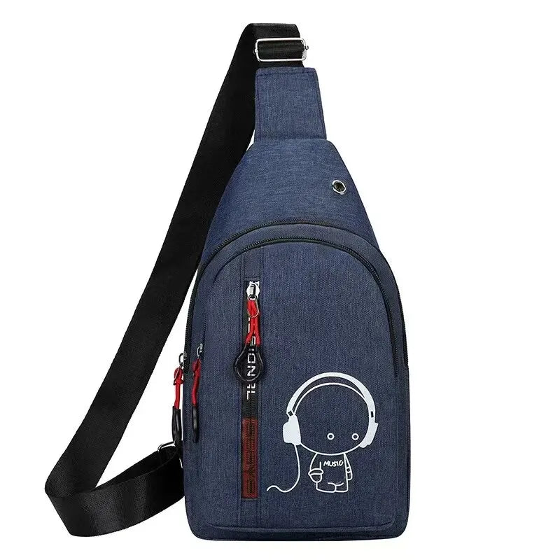 2024 Men's Casual Chest Bag - Fashionable Shoulder and Hand Crossbody, Ideal for Cycling and Everyday Use