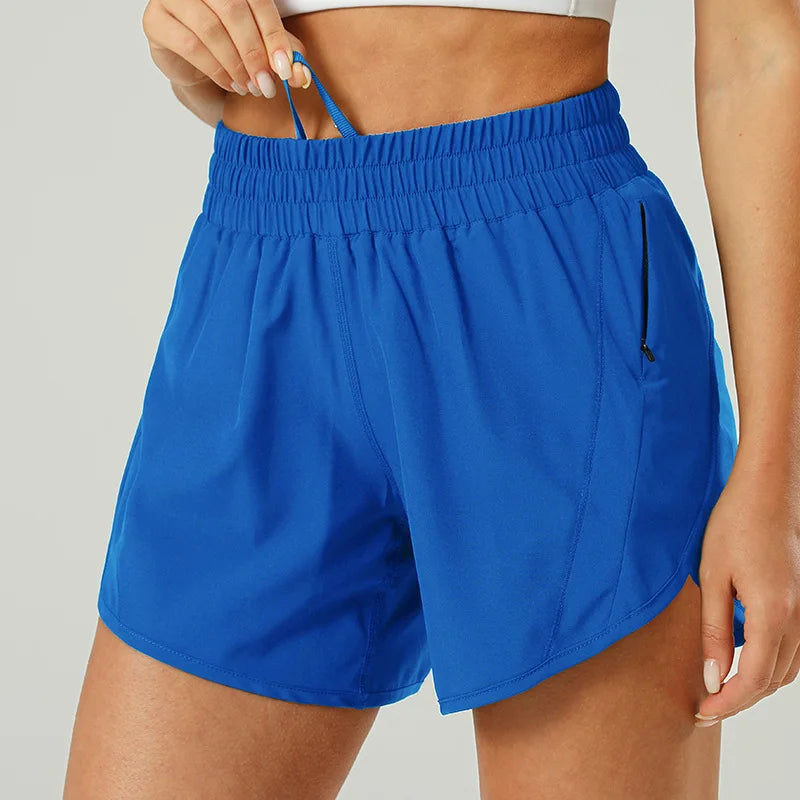 High-Waisted Yoga Shorts | Loose Fit | Side Pockets | Perfect for Workout