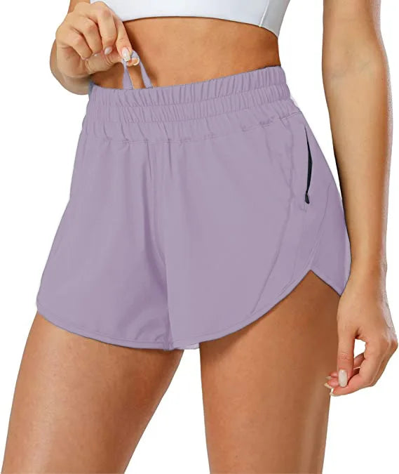 High-Waisted Yoga Shorts | Loose Fit | Side Pockets | Perfect for Workout